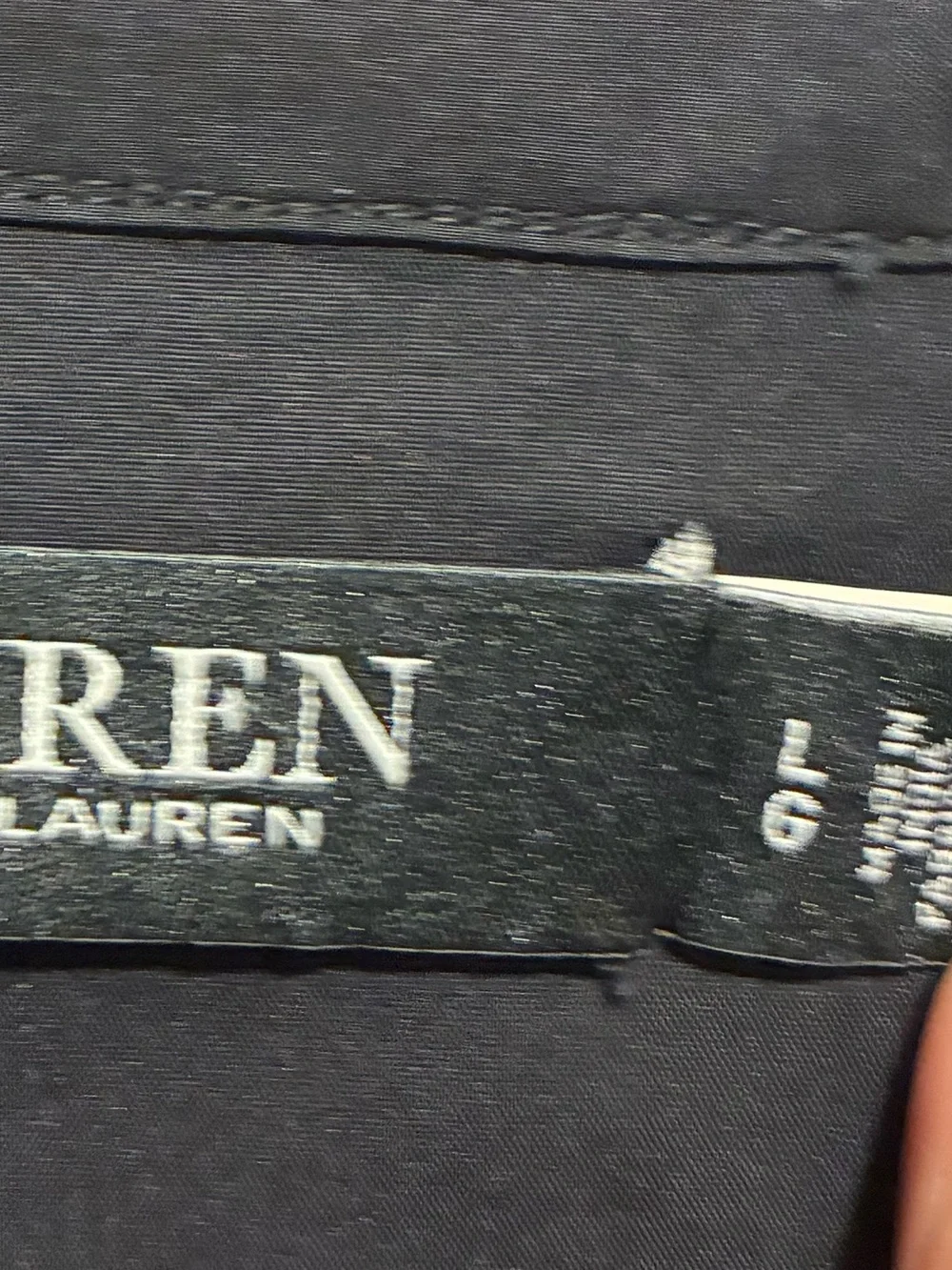 Lauren Ralph Lauren Black Long-Sleeve Button-Up Shirt with Embroidered Crest - Picture 5 of 7